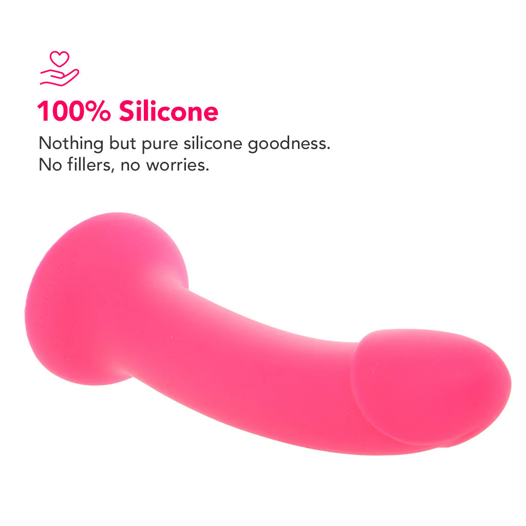 PinkCherry Premium 7 Inch Pink Silicone Dildo Dildo Sex Toys > G-Spot Dildos - Tophatter Daily Deals
